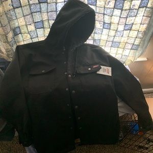 NEW Dickies Men’s Hooded Duck Quilted Shirt Jacket